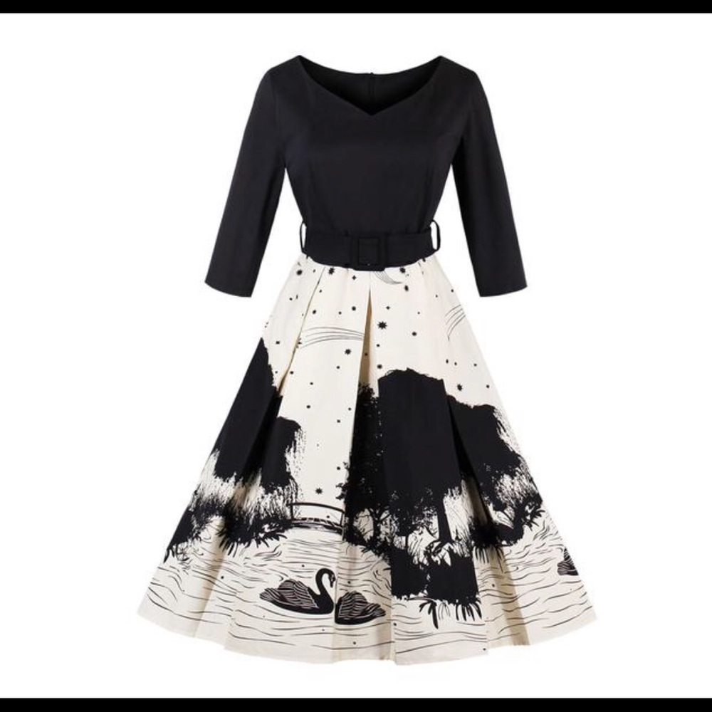 Vintage Style Swing Dress